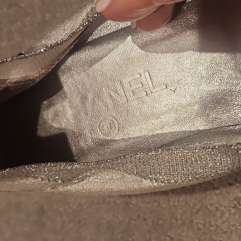 Chanel Silver And Black ballet slippers 38 1/2 [Size 8] - Picture 5 of 13